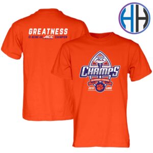 Clemson Tigers 2024 ACC Football Conference Champions Locker Room Two Sides Print Unisex T-Shirt