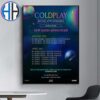 Coldplay Music Of The Spheres World Tour 2025 In North America List Date Home Decor Poster Canvas