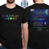 Coldplay Music Of The Spheres World Tour 2025 In North America List Date Two Sides Print Classic T-Shirt