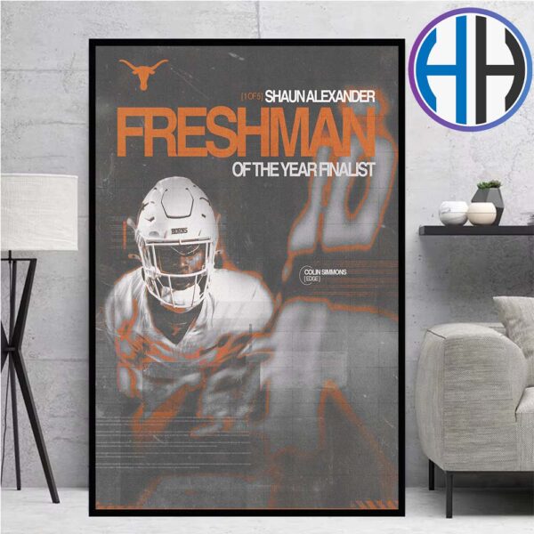 Colin Simmons Is A Finalist For The Shaun Alexander Freshman Of The Year Award Home Decor Poster Canvas