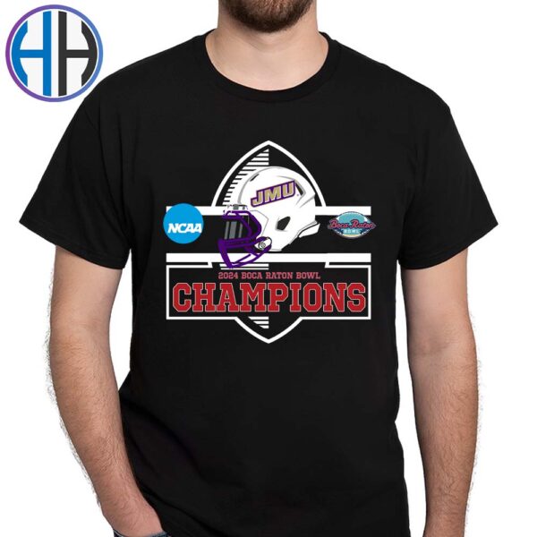 College Football Bowl NCAA James Madison Dukes Football 2024 Boca Raton Bowl Champions Vintage T-Shirt