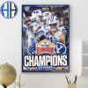 Congrats NCAA East Carolina Pirates Football Champions 2024 Go Bowling Military Bowl College Football Poster Canvas