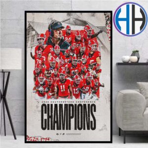 Congrats Georgia Bulldogs Football Has Named 2024 SEC Football Conference Champions Home Decor Poster Canvas