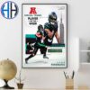 Kene Nwangwu Team New York Jets Has Been Named The American Football Conference Offensive Player Of The Week Poster Canvas