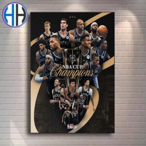 Congrats Milwaukee Bucks Has Named To The 2024 Emirates NBA Cup Champions Home Decor Poster Canvas