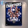 Westchester Knicks NBA G League 2024 Winter Showcase Champions Home Decor Poster Canvas