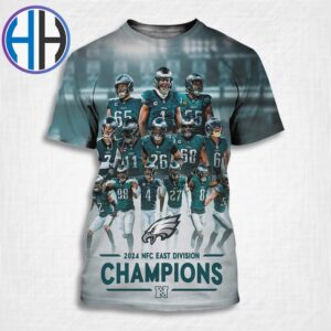 Congrats Philadelphia Eagles Named To 2024 NFC East Division Champions NFL All Over Print Shirt