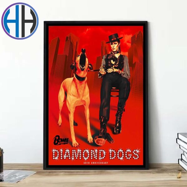 David Bowie Diamond Dogs 50th Anniversary Of Diamond Dogs Home Decor Poster Canvas