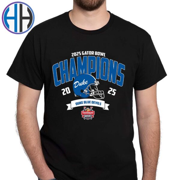 Duke Blue Devils Football NCAA College Football Season 2025 Champions 2025 TaxSlayer Gator Bowl Winners Unisex T-Shirt