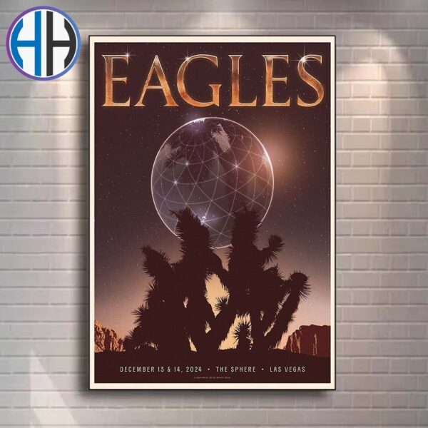 Eagles Band Concert Poster On December 13 And 14 2024 At Sphere In Las Vegas Art By Arthur Traldi Home Decor Poster Canvas