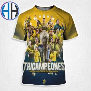 El Club America Es Tricampeon Del Futbol Mexicano Apertura 2024 All Over Print Shirt