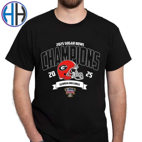 Georgia Bulldogs Football NCAA College Football Season 2025 Champions 2025 Allstate Sugar Bowl Winners Vintage T-Shirt