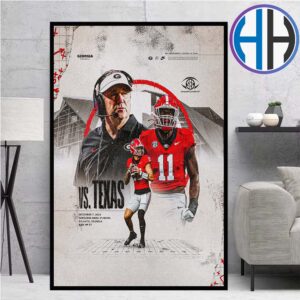 Georgia Bulldogs Football Vs Texas Longhorns Football SEC Conference Football Championship On December 7 2024 In Atlanta Ga Poster Canvas