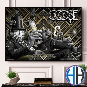 Goose The Band Poster For New Year Run In Austin TX At Moody Center On December 30 And 31 2024 Home Decor Poster Canvas