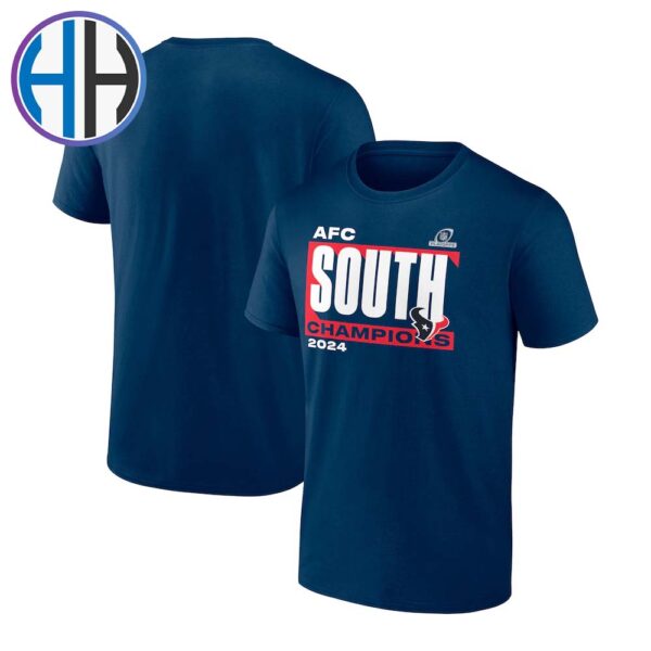 Houston Texans Conquer 2024 AFC South Division Champions Vintage T-Shirt