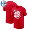 Kansas City Chiefs x Nike 9 Straight Nine-Straight AFC West Division Champions Vintage T-Shirt