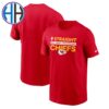 Kansas City Chiefs x Nike Ready To Roll 2024 AFC West Division Champions Locker Room Trophy Collection Classic T-Shirt