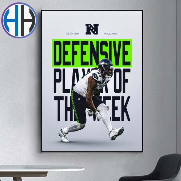 Leonard Williams Big Cat Is Your NFC Defensive Player Of The Week Home Decor Poster Canvas