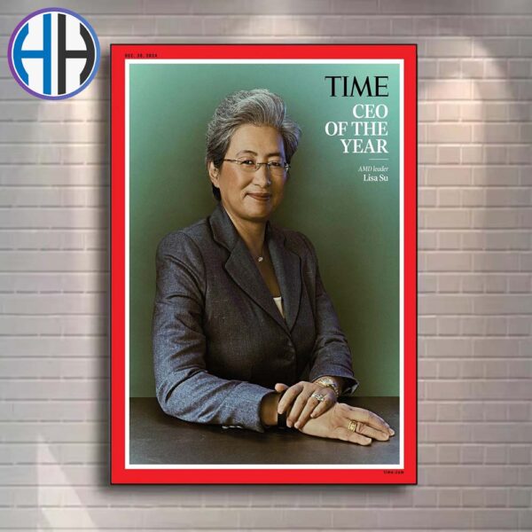 Lisa Su TIME Cover CEO Of The Year 2024 Home Decor Poster Canvas