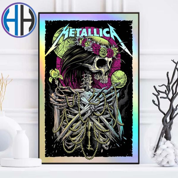 Metallica All Within My Hands 2024 Giving Tuesday Art By Brandon Heart of F4D Studios Home Decor Poster Canvas