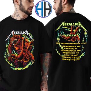 Metallica M72 Demon M72 North American Tour 2024 Two Sides Print Unisex T-Shirt