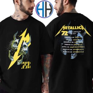 Metallica M72 Split Skull M72 North American Tour 2024 Two Sides Print Classic T-Shirt