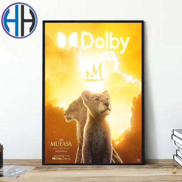 Mufasa The Lion King Dolby Cinema Poster In Theaters December 20 Home Decor Poster Canvas