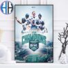 Official NCAA Nebraska Cornhuskers Football Champions 2024 Bad Boy Mowers Pinstripe Bowl College Football Poster Canvas