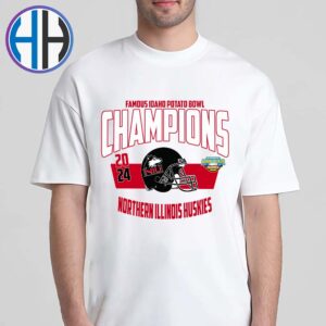 NCAA College Football Bowl Northern Illinois Huskies 2024 Famous Idaho Potato Bowl Champions Unisex T-Shirt