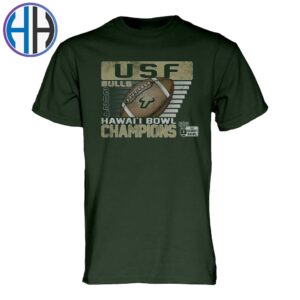 NCAA College Football Bowl South Florida Bulls Football 2024 Hawaii Bowl Champions Vintage T-Shirt