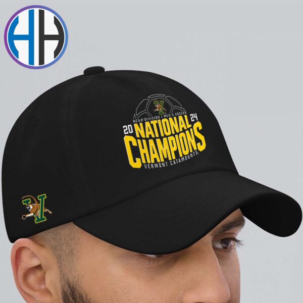 NCAA Division I Mens Soccer 2024 National Champions Vermont Catamounts Cap Snapback Hat