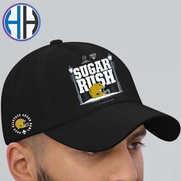 Notre Dame Fighting Irish Sugar Rush 2025 Allstate Sugar Bowl NCAA CFP Quarterfinal On January 1 2025 Snapback Hat Classic Cap