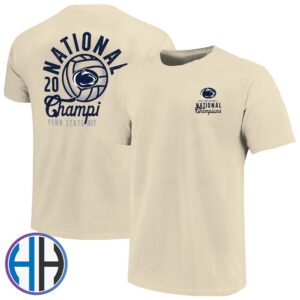 Official 2024 NCAA Division I Women’s Volleyball Penn State Nittany Lions National Champions 2024 Comfort Colors Two Sides Print Classic T-Shirt