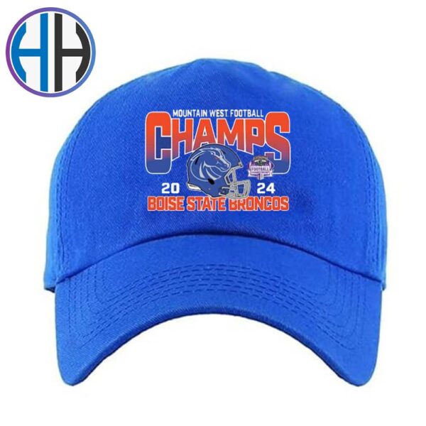 Official Boise State Broncos 2024 Mountain West Conference Football Champions Hat Cap