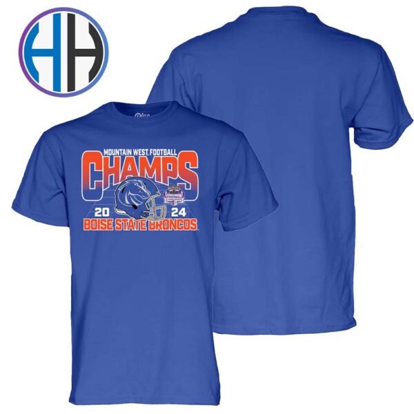 Official Boise State Broncos 2024 Mountain West Conference Football Champions Unisex T-Shirt