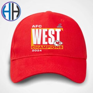 Official Kansas City Chiefs Conquer 2024 AFC West Division Champions Classic Cap Snapback Hat