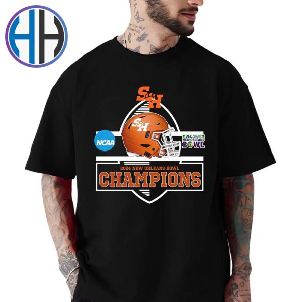 Official NCAA Sam Houston Bearkats Football 2024 Champions R L Carriers New Orleans Bowl College Football Vintage T-Shirt