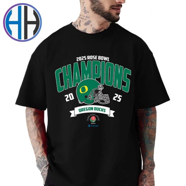 Oregon Ducks Football NCAA College Football Season 2025 Champions 2025 Rose Bowl Presented By Prudential Winners Unisex T-Shirt