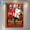 2025 Rose Bowl Oregon Ducks Vs Ohio State Buckeyes A Rematch In Pasadena On January 1 2025 NCAA College Football Playoff Quarterfinal Poster Canvas