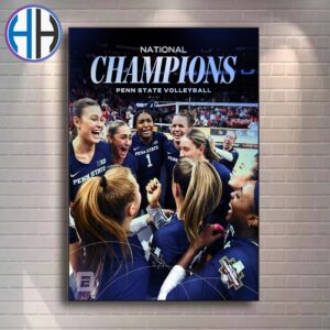 Penn State Nittany Lions Volleyball Wins Its Eighth National Title Champions In Program History 2024 Home Decor Poster Canvas