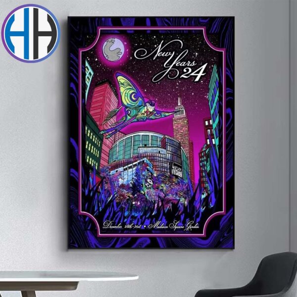 Phish The Garden New Years 2024 On December 28th-31st At Madison Square Garden Home Decor Poster Canvas