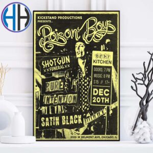 Poison Boys Poster For Show Best Kitchen In Chicago II On December 20 2024 Home Decor Poster Canvas