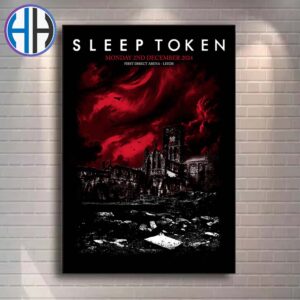 Sleep Token Exclusive Poster In Leeds At First Direct Arena On Monday 2nd December 2024 Home Decor Poster Canvas