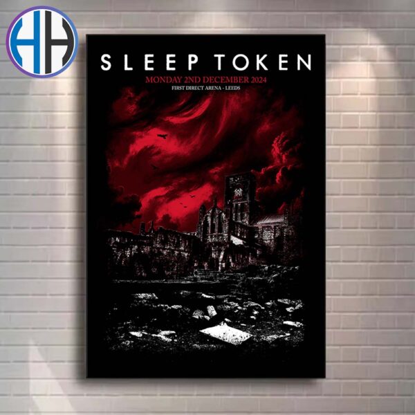 Sleep Token Exclusive Poster In Leeds At First Direct Arena On Monday 2nd December 2024 Home Decor Poster Canvas