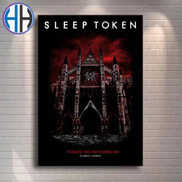 Sleep Token Exclusive Poster In London At The O2 Arena On Tuesday December 3rd 2024 Home Decor Poster Canvas