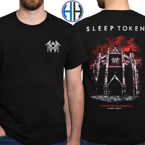 Sleep Token Exclusive Tee In London At The O2 Arena On Tuesday December 3rd 2024 Two Sides Print Vintage T-Shirt