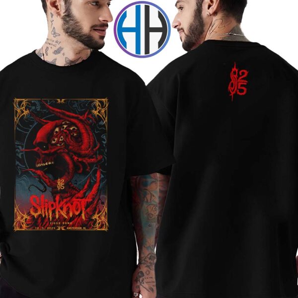 Slipknot 25th Anniversary Event Tee In Amsterdam NL At Ziggo Dome On December 5 2024 Two Sides Print Classic T-Shirt