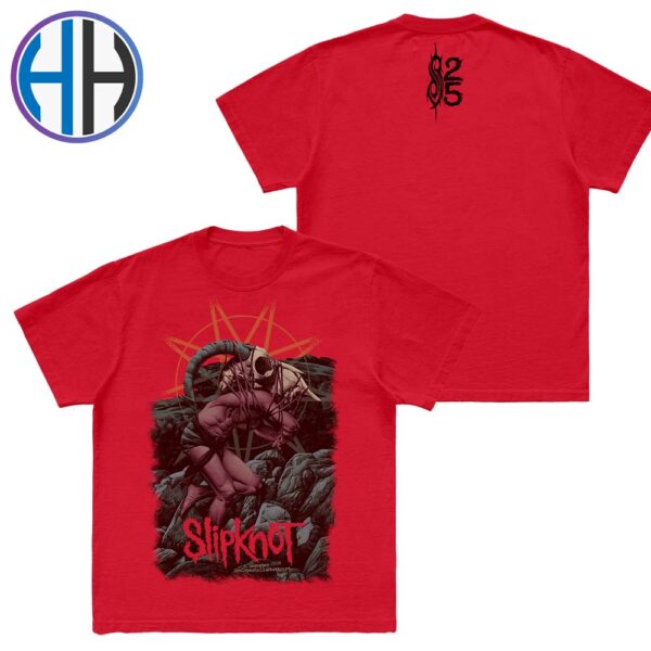 Slipknot At Schleyerhalle In Stuttgart Germany Event Tee 25th Anniversary On December 8 2024 Two Sides Print Unisex T-Shirt