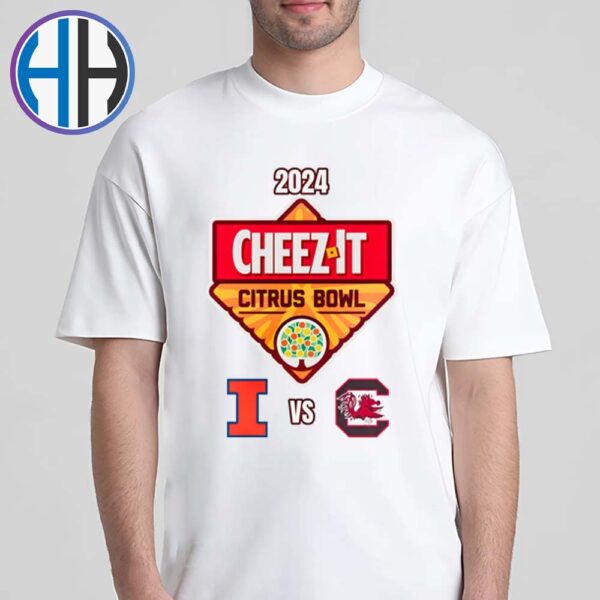 South Carolina Gamecocks Vs Illinois Fighting Illini 2024 Cheez-It Citrus Bowl College Football Bowl Game On December 31 2024 T-Shirt