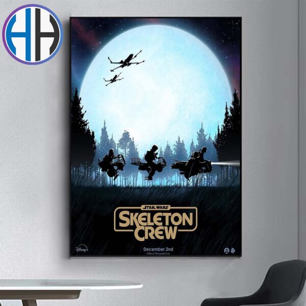 Star Wars Skeleton Crew Only On Disney Plus December 2nd Art By Andrew Swainson Home Decor Poster Canvas